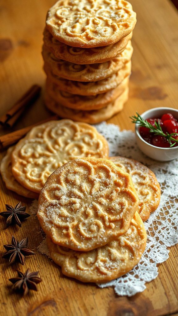 traditional italian waffle cookies