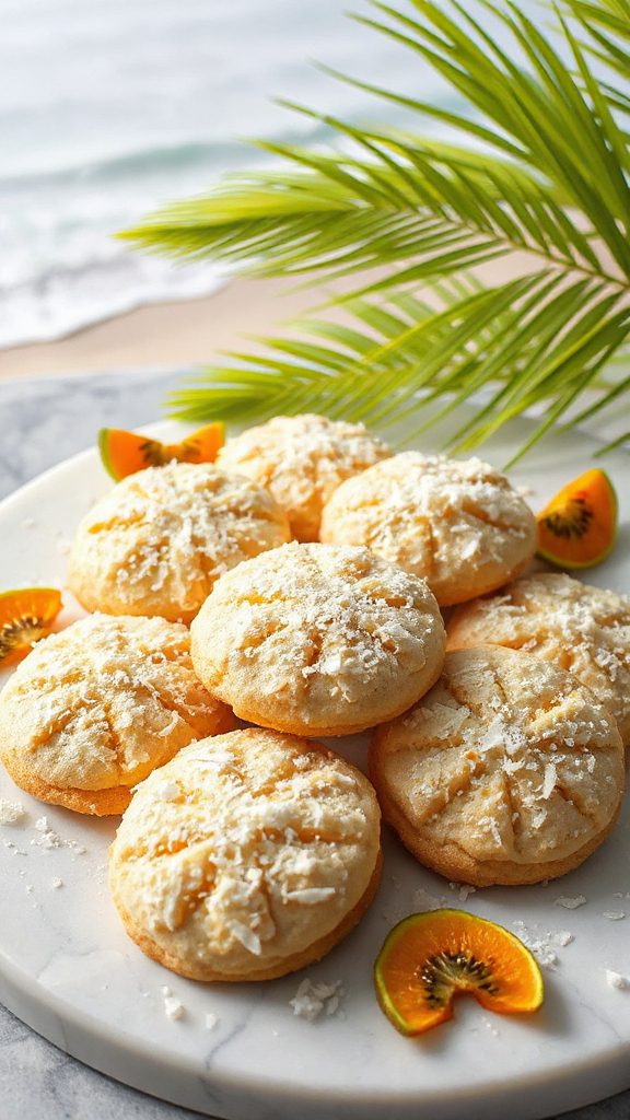 tropical buttery snowball cookies