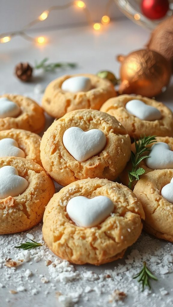 tropical coconut marshmallow cookies