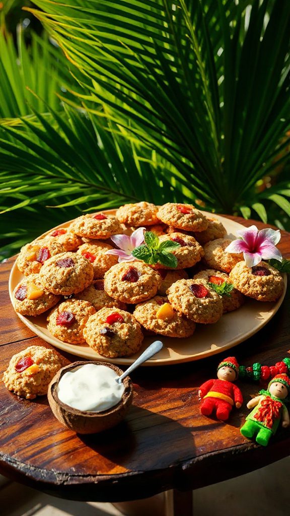 tropical fruit oatmeal cookies