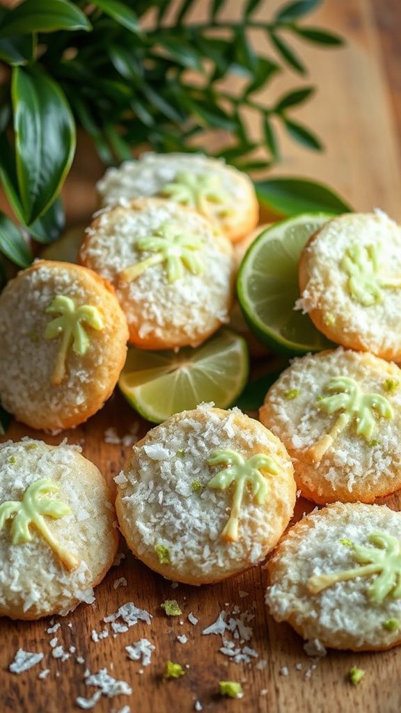 tropical key lime cookies