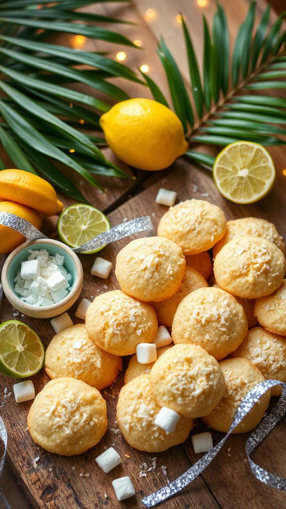 tropical lime coconut cookies