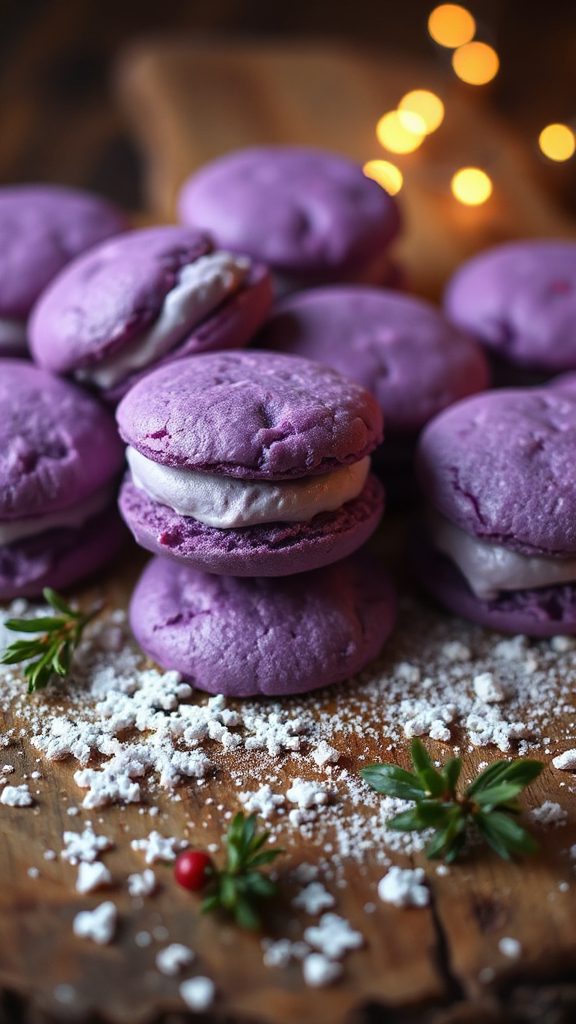 ube cookies with filling