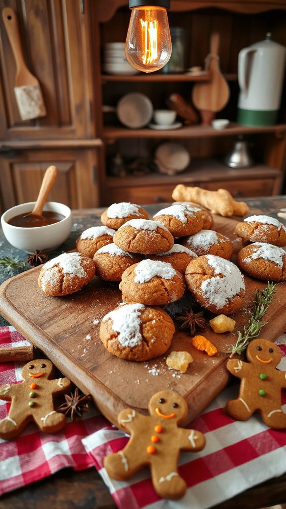 unique holiday molasses cookies