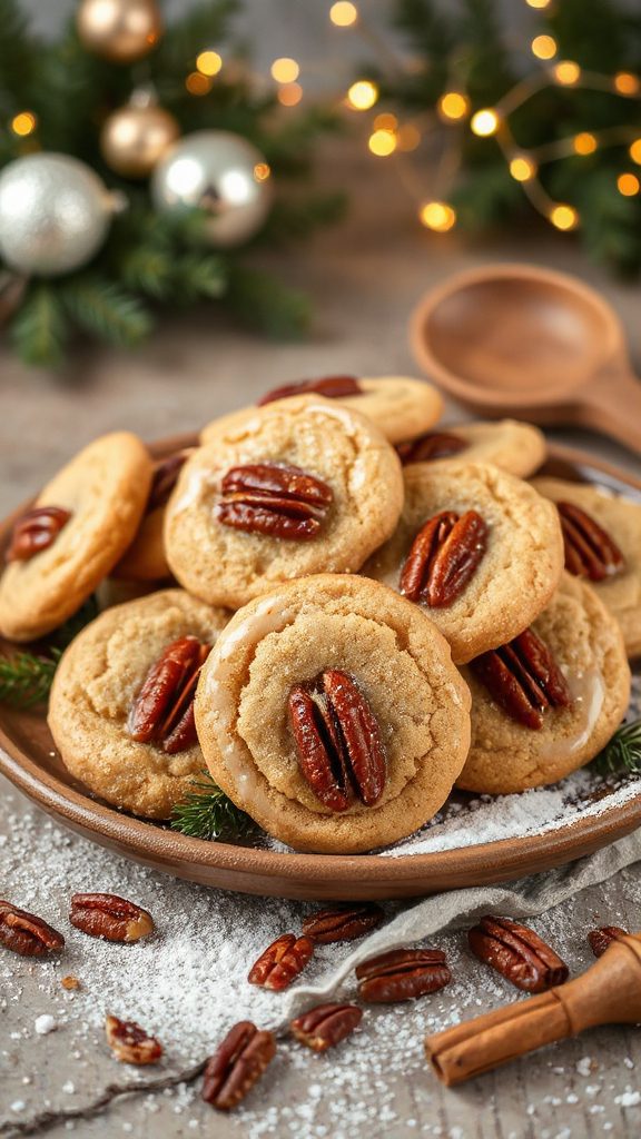 vanilla maple pecan cookies