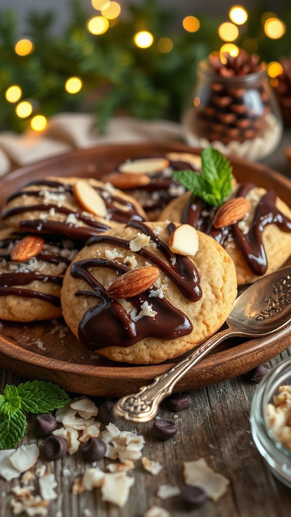 vegan almond joy cookies