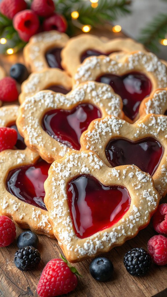 vegan cookies with jam