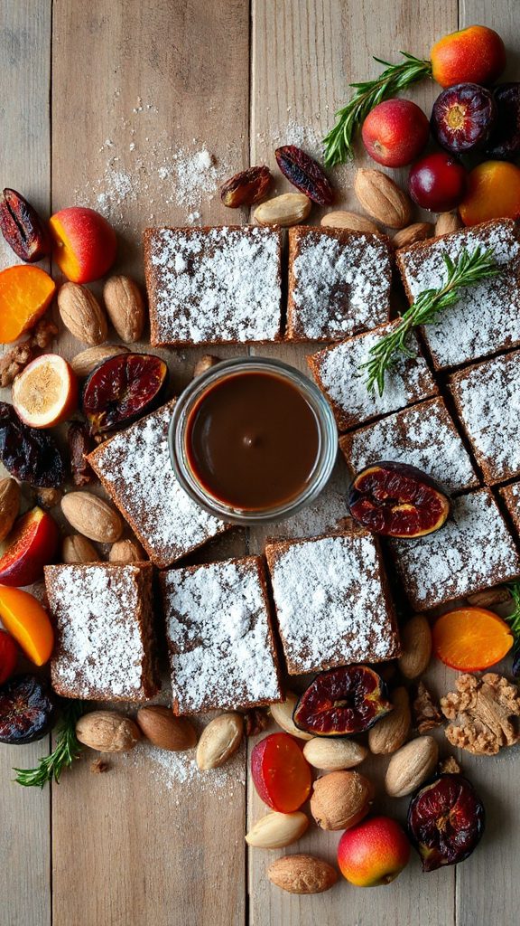 vegan festive cookie bars