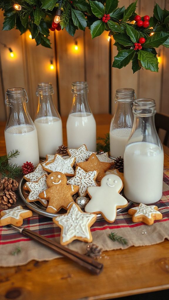 vintage milk bottle decor