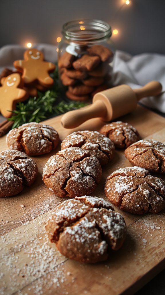 warm spiced holiday cookies