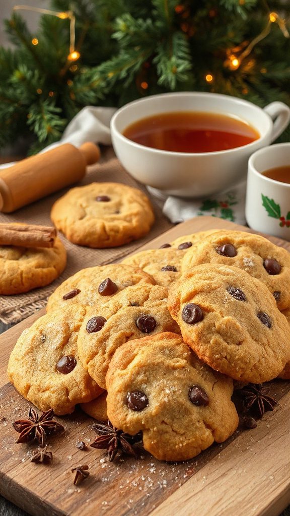 warm spiced holiday cookies