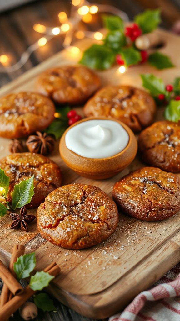 warm spiced molasses cookies