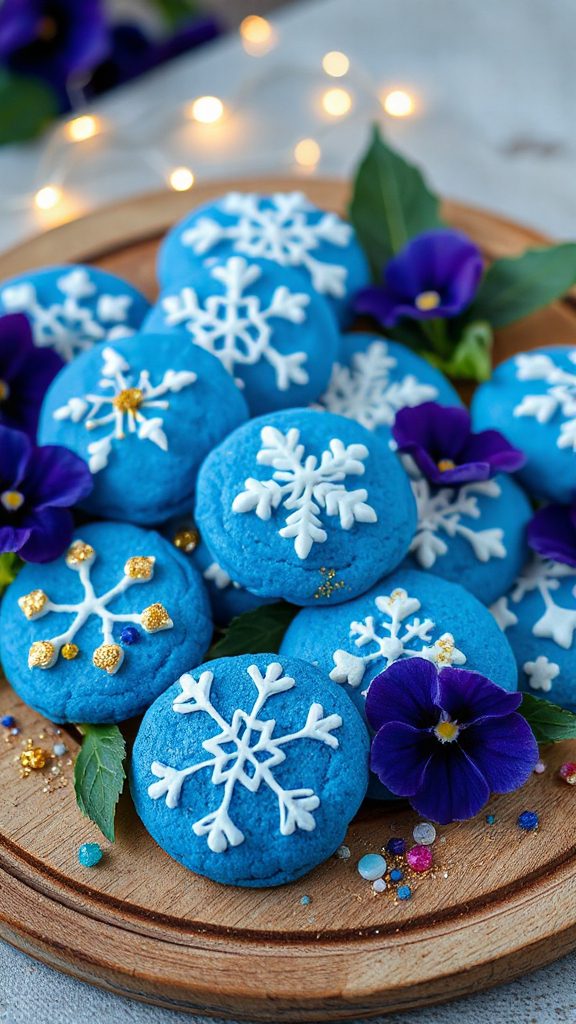 whimsical blue velvet cookies