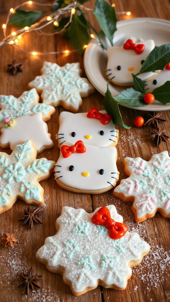 whimsical decorated holiday cookies