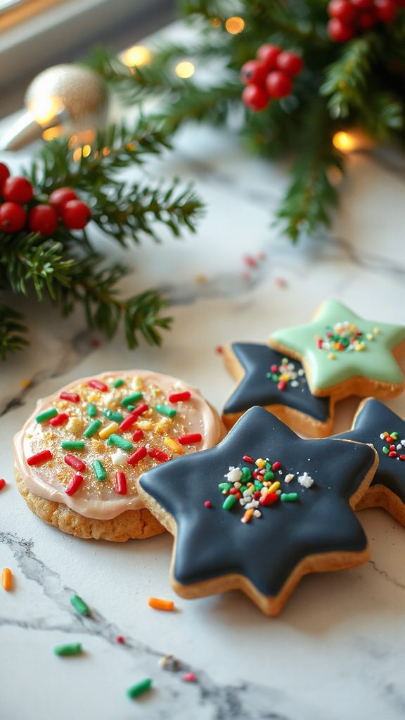 whimsical faux sprinkle cookies