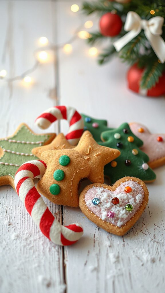 whimsical festive candy cane