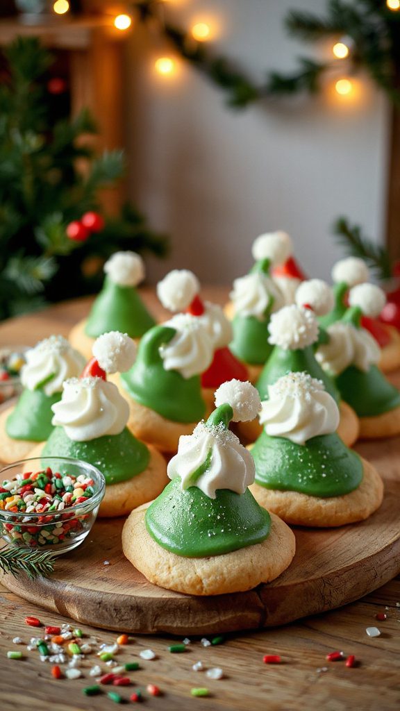 whimsical festive elf cookies