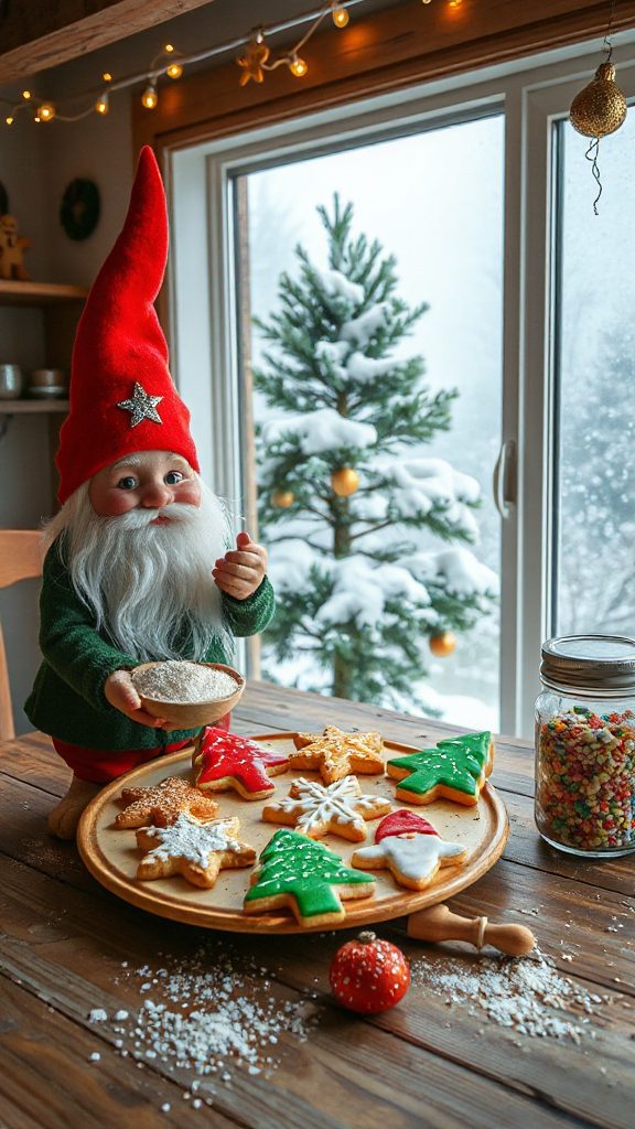 whimsical gnome shaped cookies