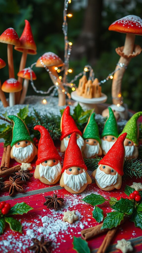 whimsical holiday garden cookies