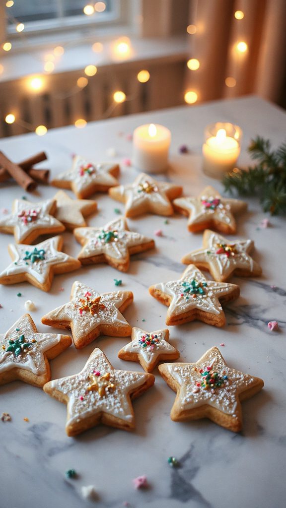 whimsical holiday sprinkle cookies