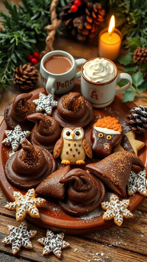 whimsical sorting hat cookies