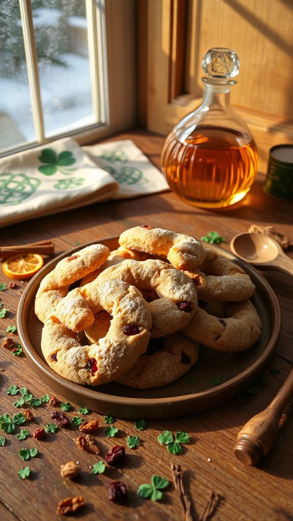 whiskey infused holiday fruit cookies