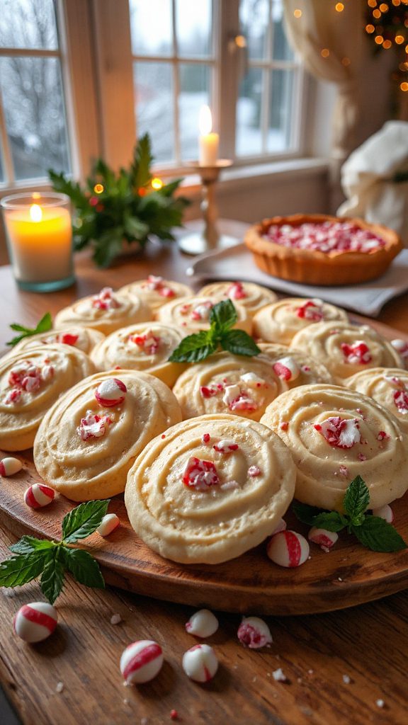 white chocolate peppermint cookies