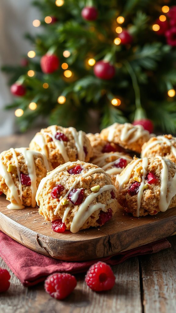 white chocolate raspberry cookies