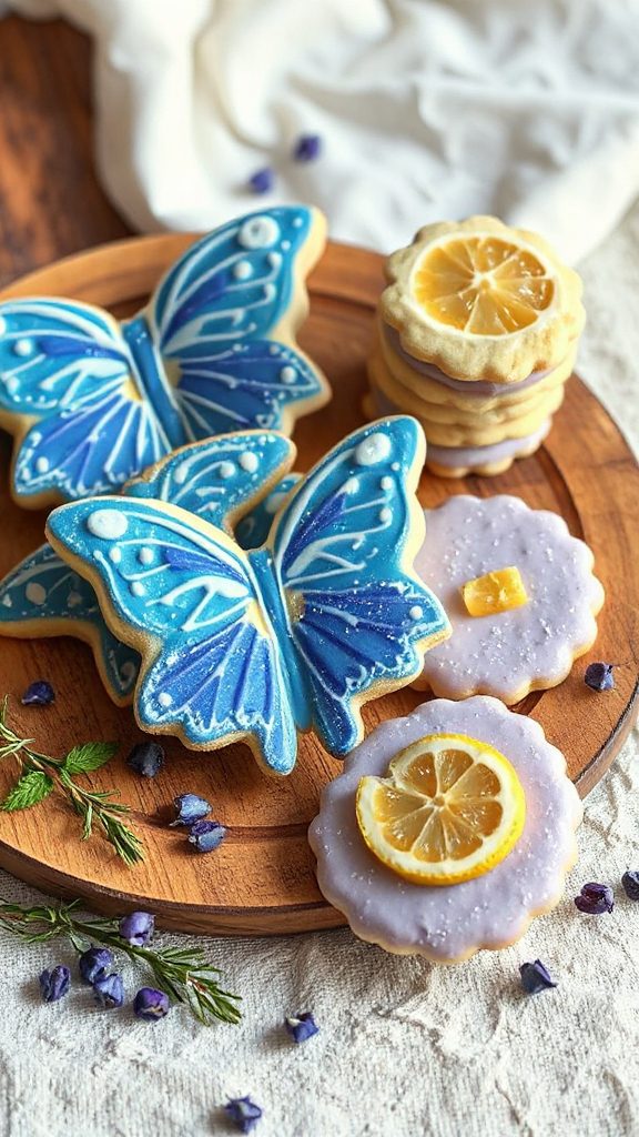 zesty blue lemon shortbread