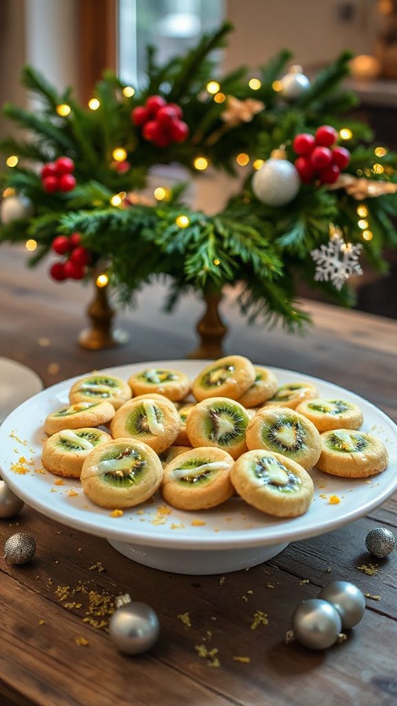 zesty kiwi lime cookies