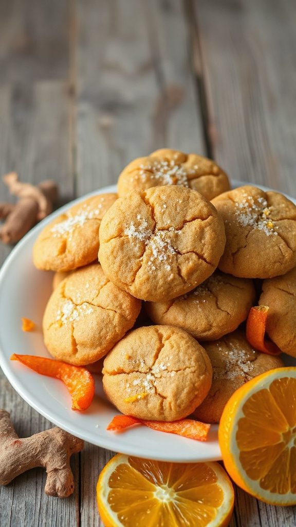 zesty orange ginger cookies zesty orange ginger cookies
