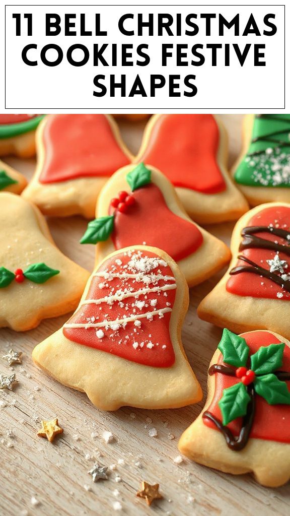 11 Bell Christmas Cookies Festive Shapes