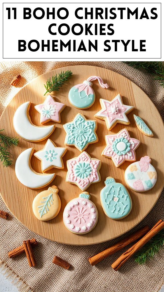 11 Boho Christmas Cookies Bohemian Style
