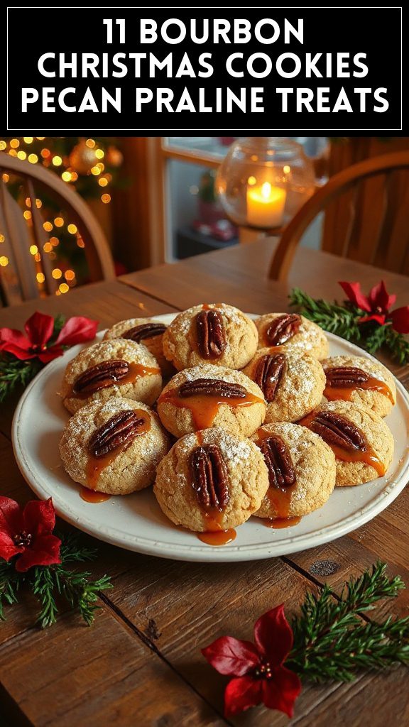 11 Bourbon Christmas Cookies Pecan Praline Treats
