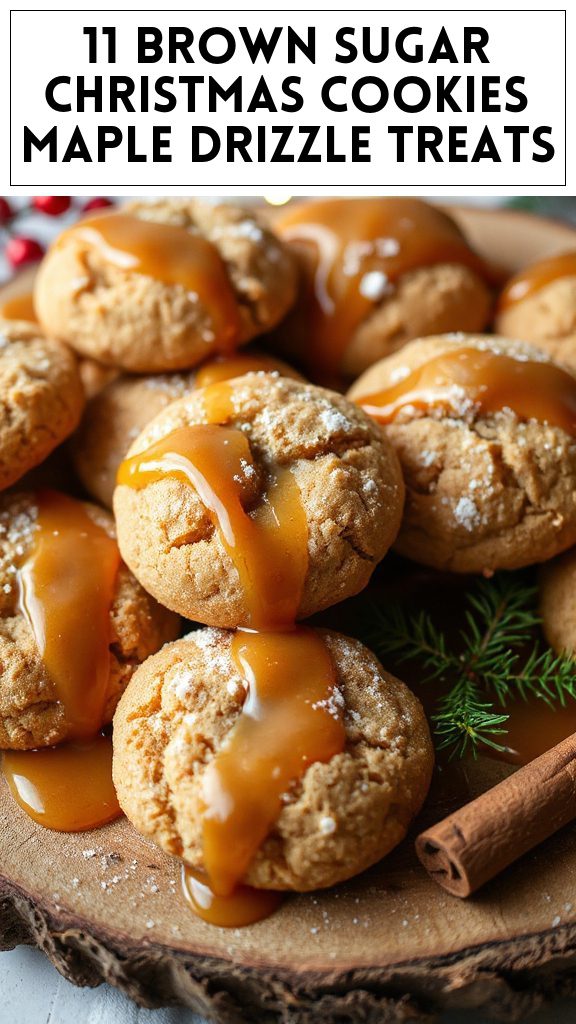 11 Brown Sugar Christmas Cookies Maple Drizzle Treats