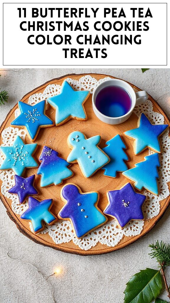 11 Butterfly Pea Tea Christmas Cookies Color Changing Treats