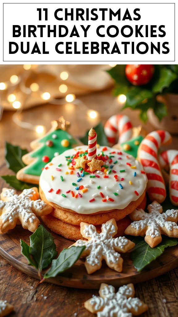 11 Christmas Birthday Cookies Dual Celebrations