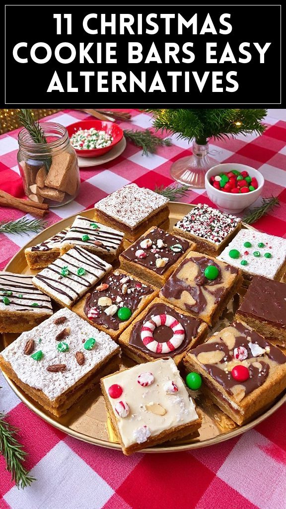 11 Christmas Cookie Bars Easy Alternatives