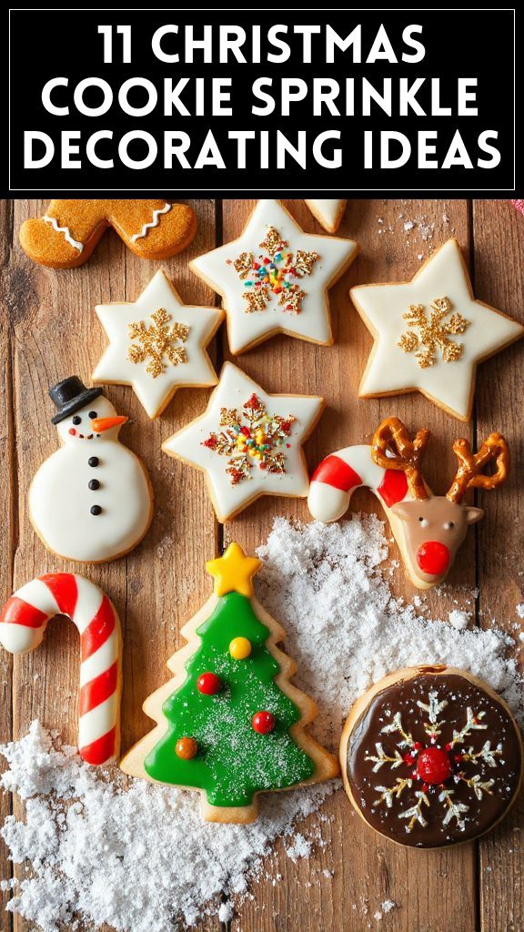 11 Christmas Cookie Sprinkle Decorating Ideas