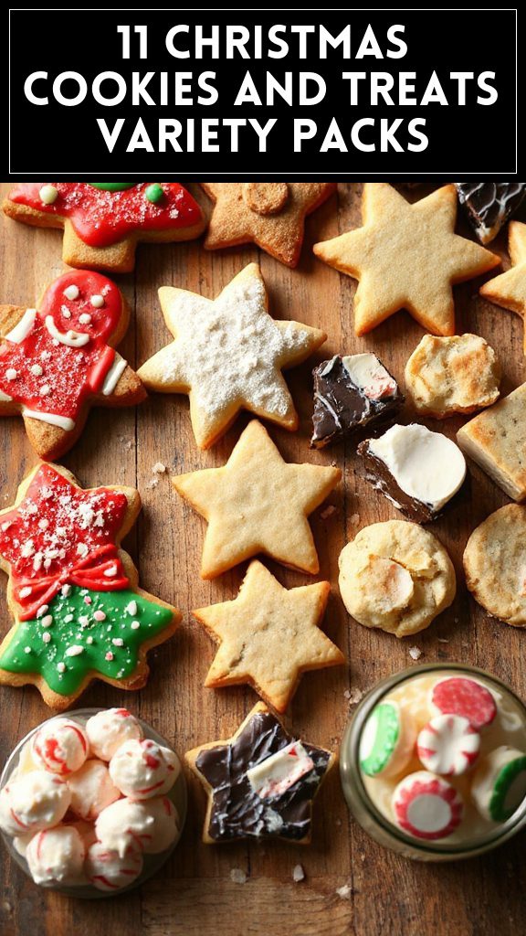 11 Christmas Cookies And Treats Variety Packs