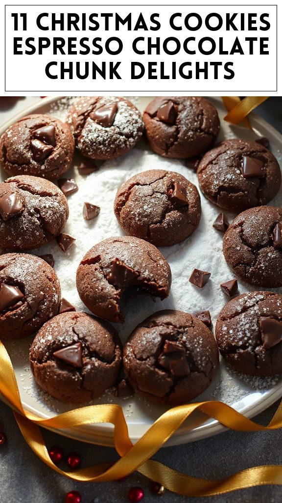 11 Christmas Cookies Espresso Chocolate Chunk Delights