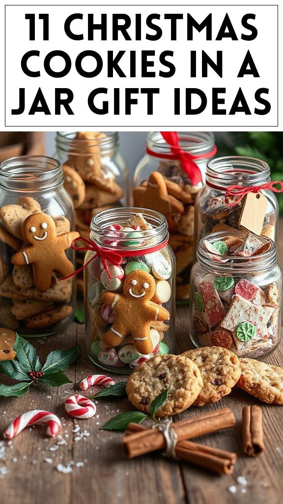 11 Christmas Cookies In A Jar Gift Ideas