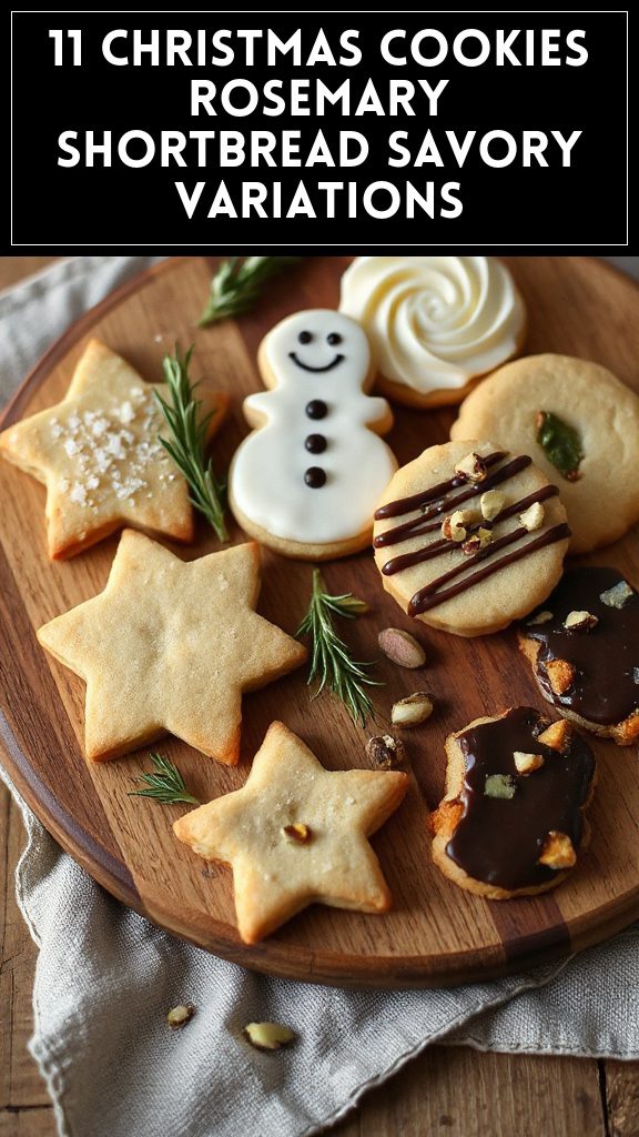 11 Christmas Cookies Rosemary Shortbread Savory Variations