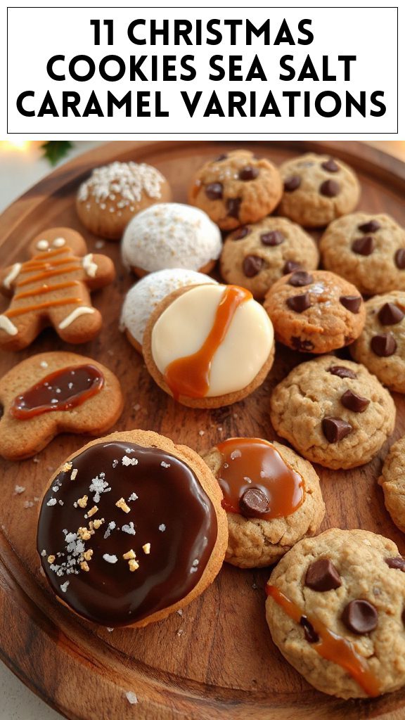 11 Christmas Cookies Sea Salt Caramel Variations