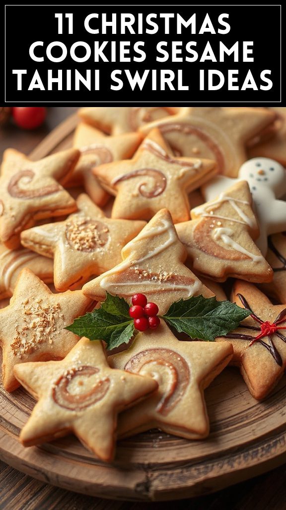 11 Christmas Cookies Sesame Tahini Swirl Ideas