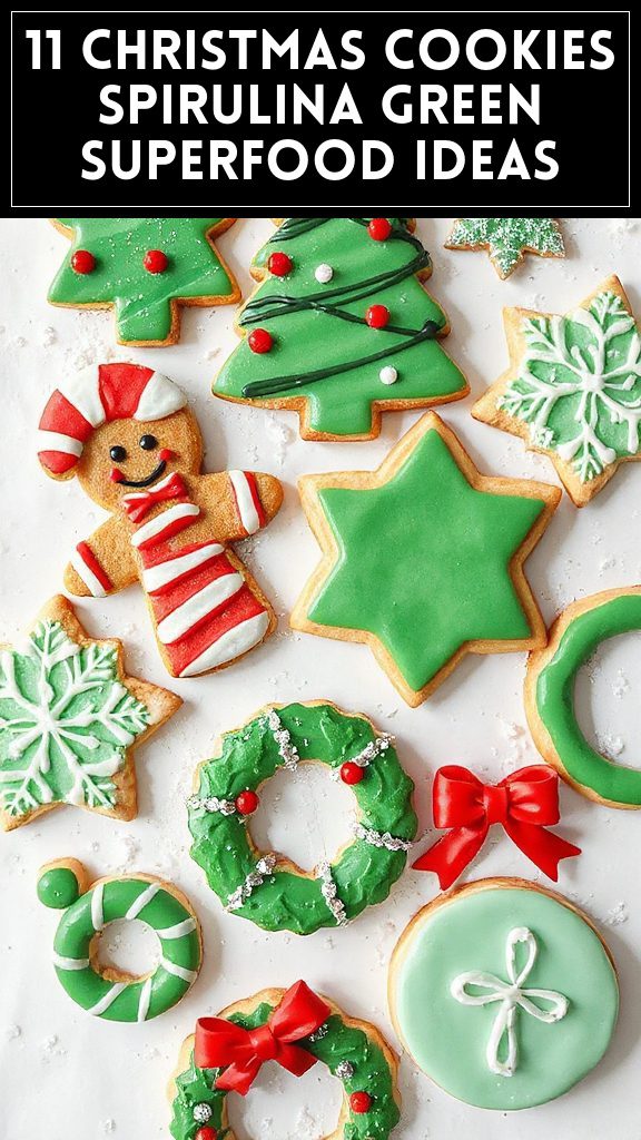 11 Christmas Cookies Spirulina Green Superfood Ideas