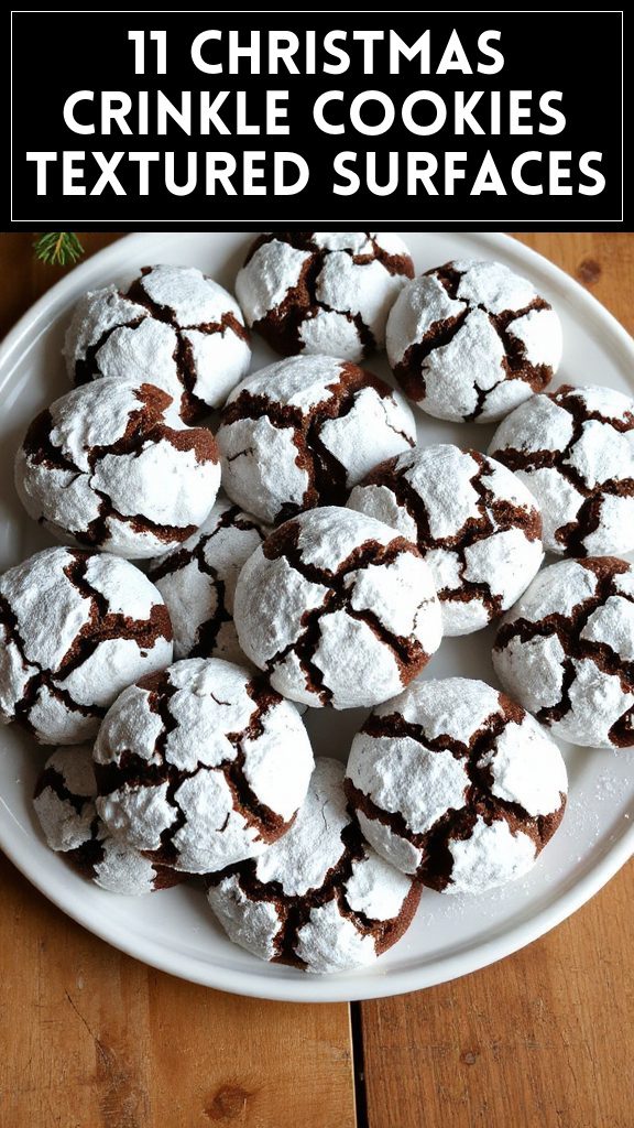 11 Christmas Crinkle Cookies Textured Surfaces