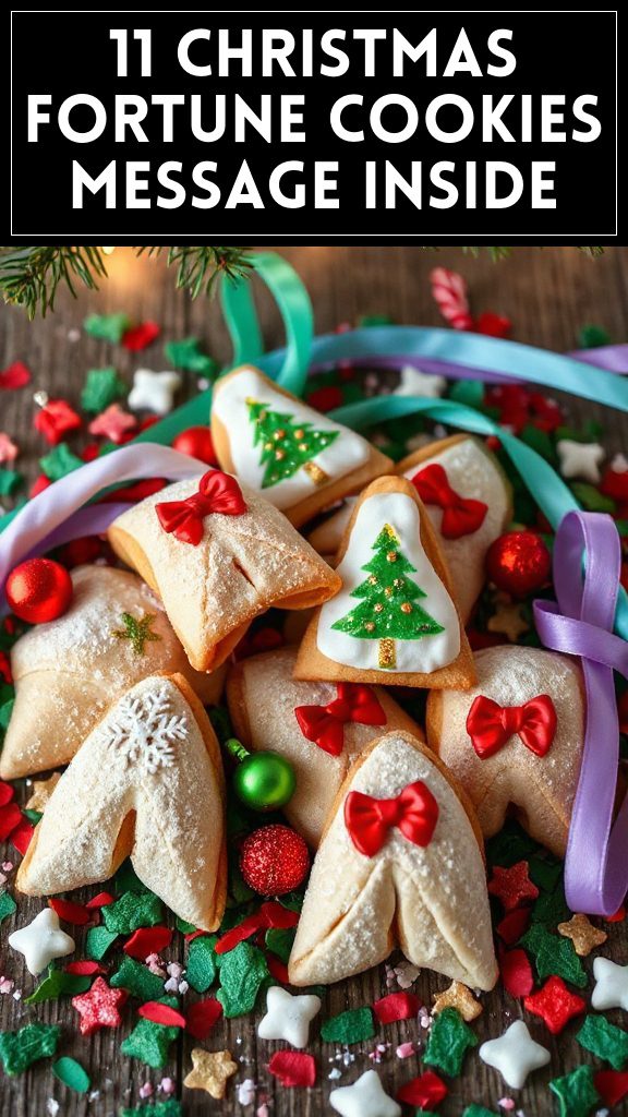 11 Christmas Fortune Cookies Message Inside