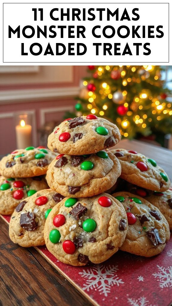 11 Christmas Monster Cookies Loaded Treats