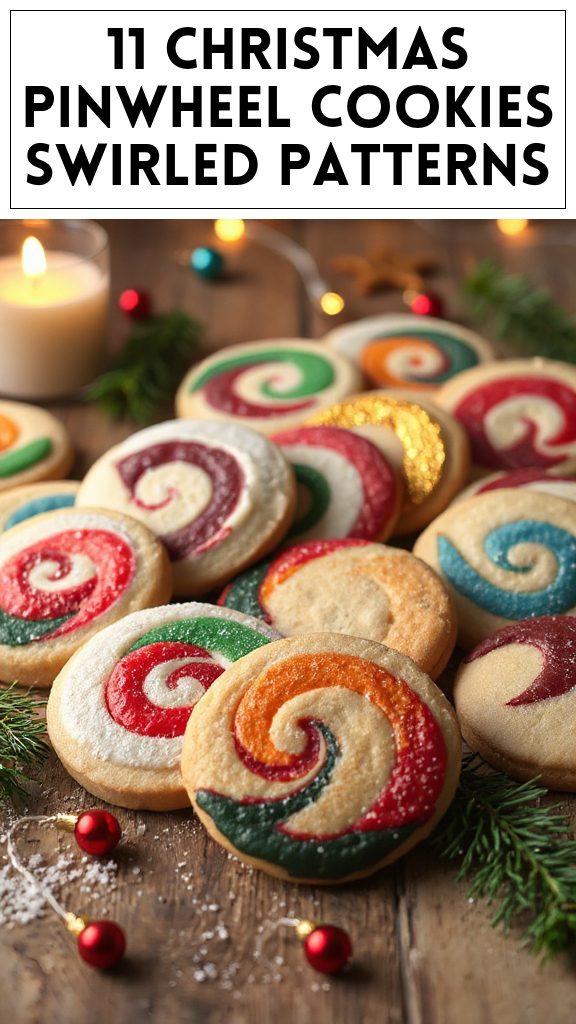 11 Christmas Pinwheel Cookies Swirled Patterns